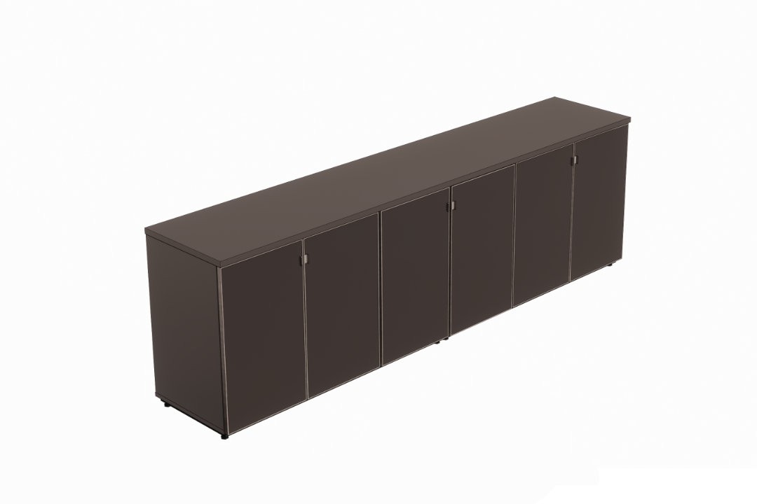 Armário de escritório baixo 2400L 6 portas Versatile